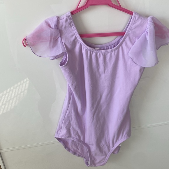Ballet Dance Leotard size 120 (US 6-7) pink and purple bundle - Picture 4 of 11
